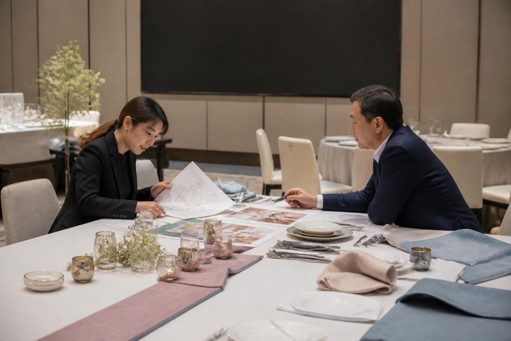 경기 테이블세팅 작업 범위와 현장 조건 이미지