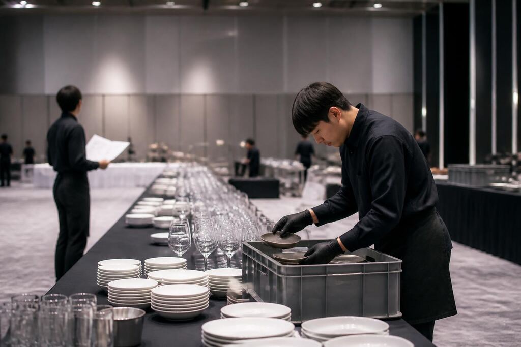 울산 행사식기렌탈 작업 범위와 현장 조건 이미지