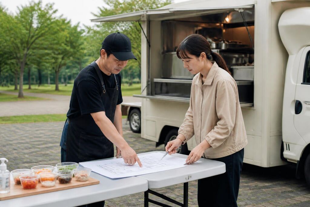 충북 푸드트럭 작업 범위와 현장 조건 이미지