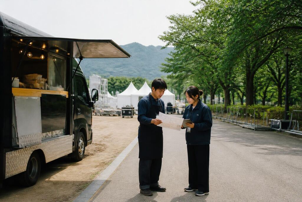 경남 푸드트럭 작업 범위와 현장 조건 이미지