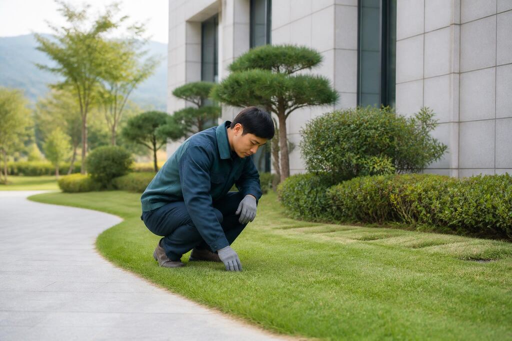 충남 건물 외부 녹지관리 이미지