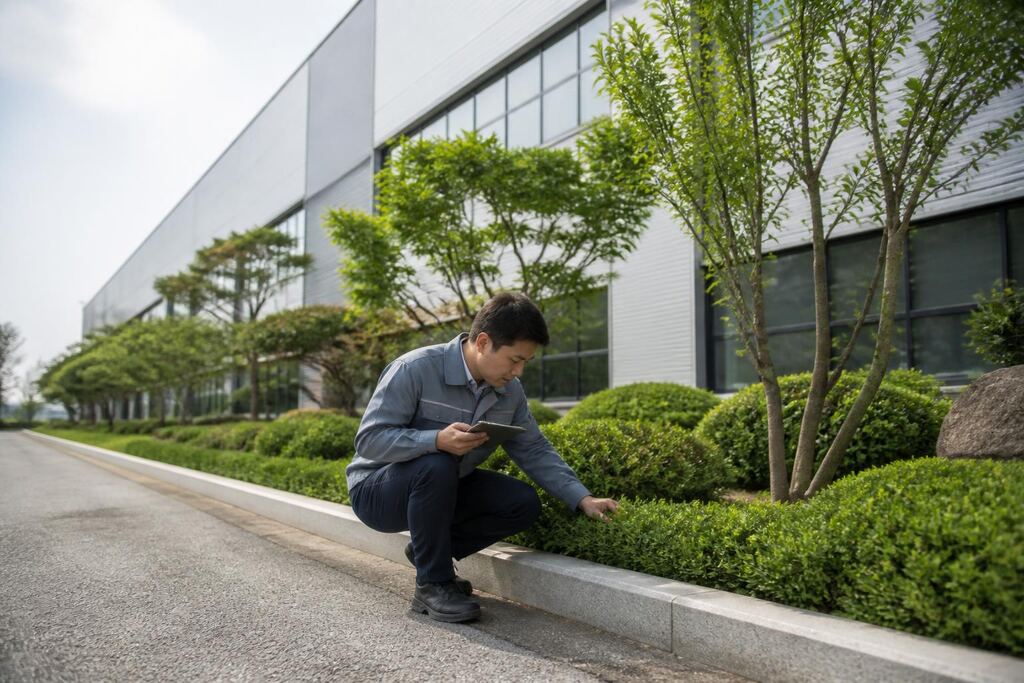 충남 사업장 조경 정기관리 이미지