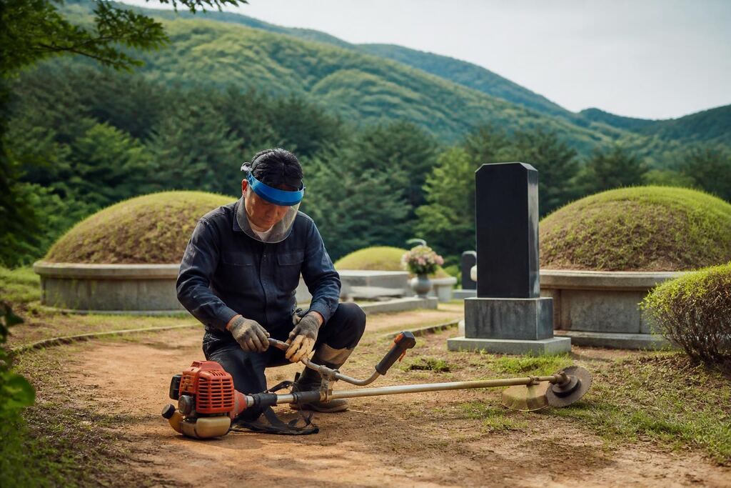 충북 묘지 주변 정리 이미지