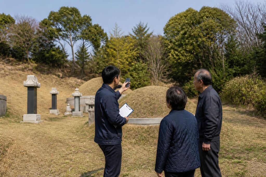 제주특별자치도 묘지 주변 정리 작업 범위와 현장 조건 이미지