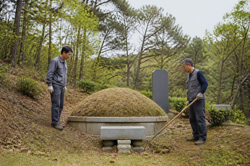 울산 묘지 주변 정리 이미지