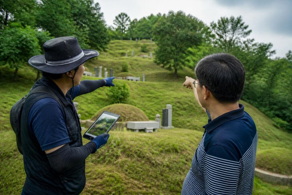 경기 벌초 작업 범위와 현장 조건 이미지