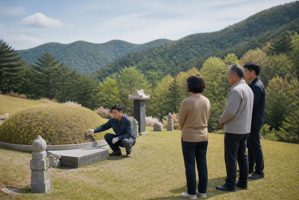 충남 묘지 정기관리 이미지