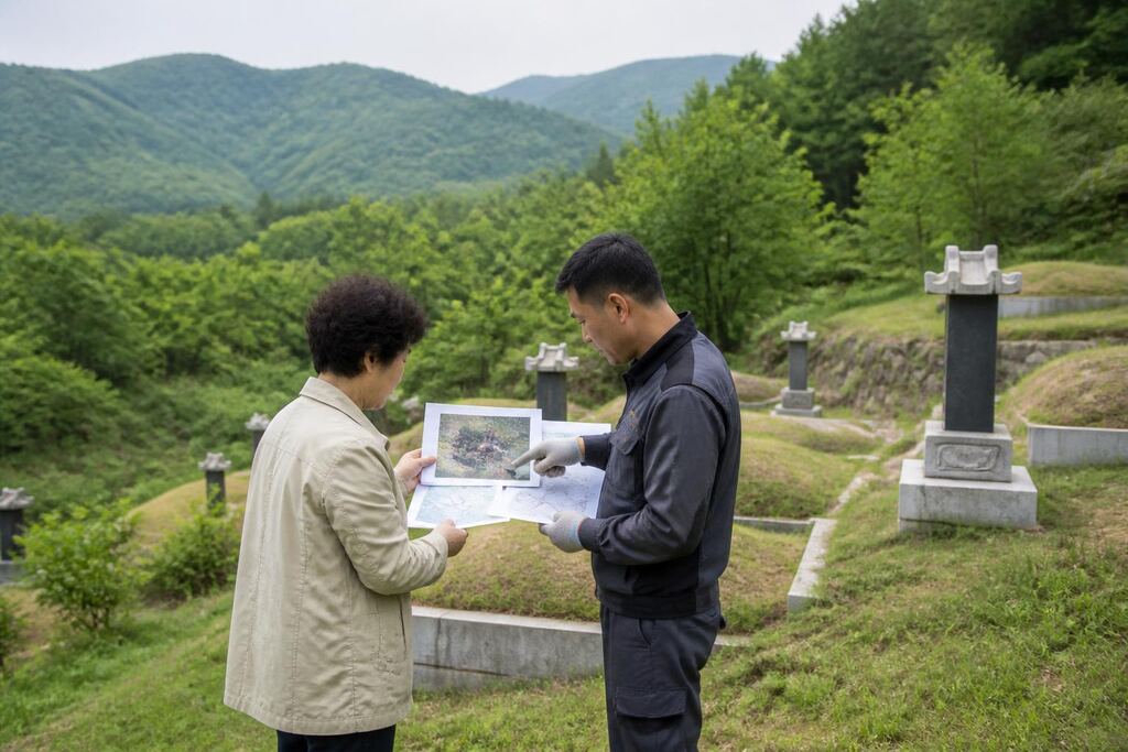 경북 묘지 정기관리 이미지