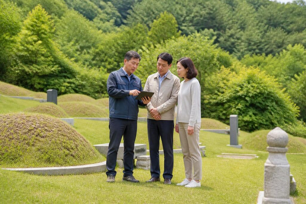 경남 묘지 정기관리 이미지