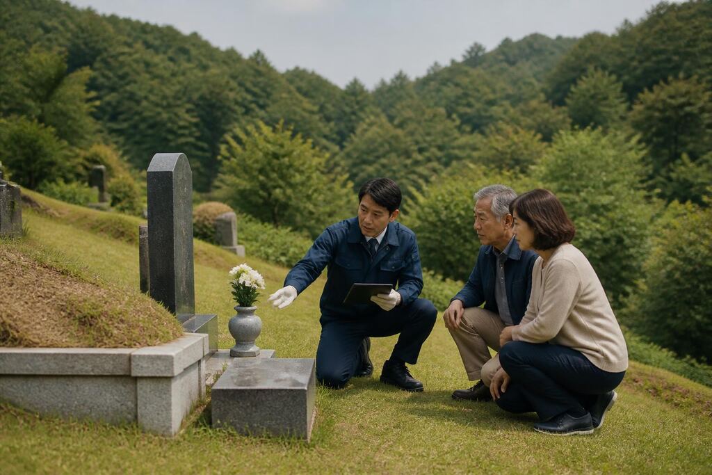 부산 묘지 정기관리 이미지