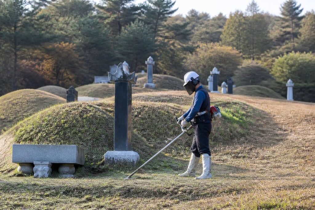 대구 묘지 정기관리 작업 범위와 현장 조건 이미지