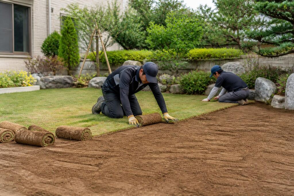 인천 잔디 조성공사 이미지