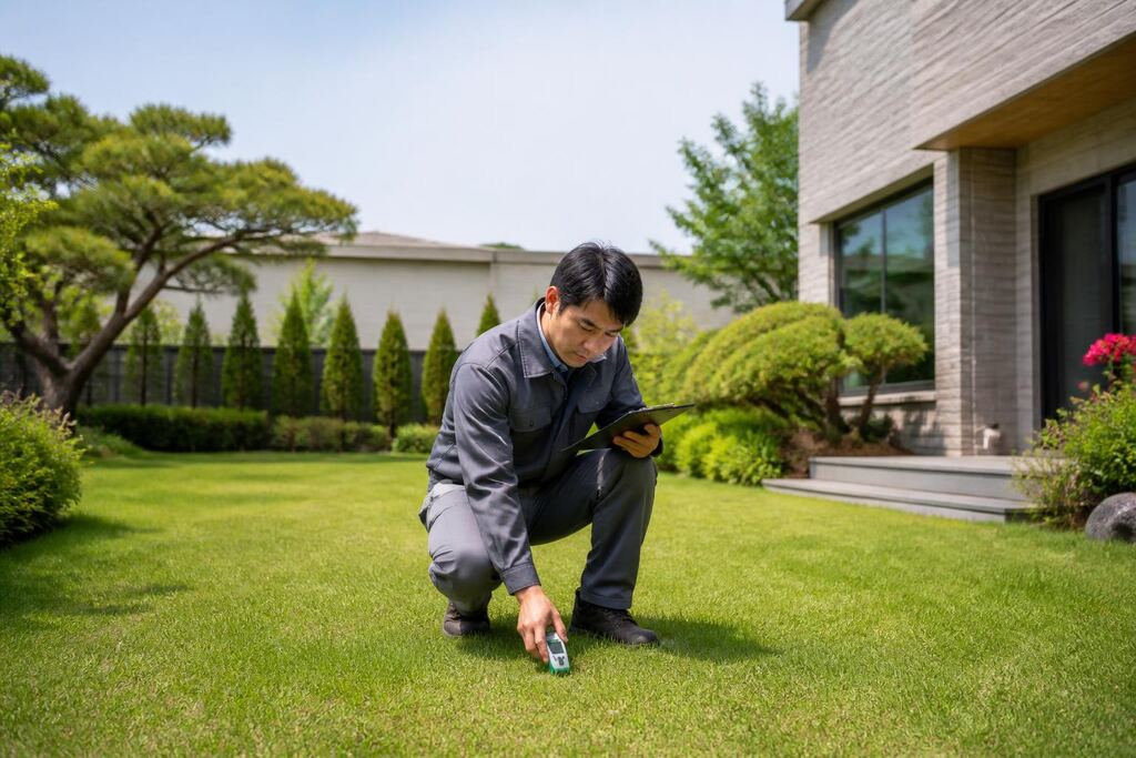 전남광주통합특별시 잔디 관리 이미지