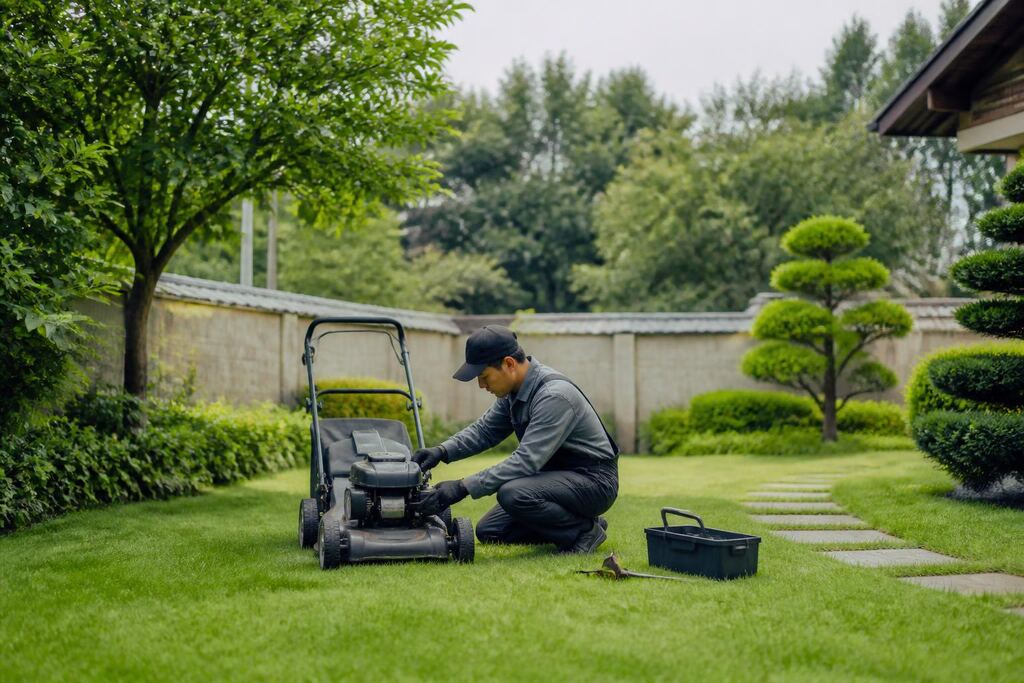 서울 잔디 깎기 이미지