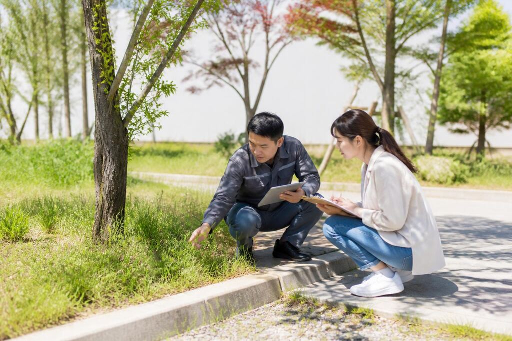 경남 잔디 깎기 작업 범위와 현장 조건 이미지