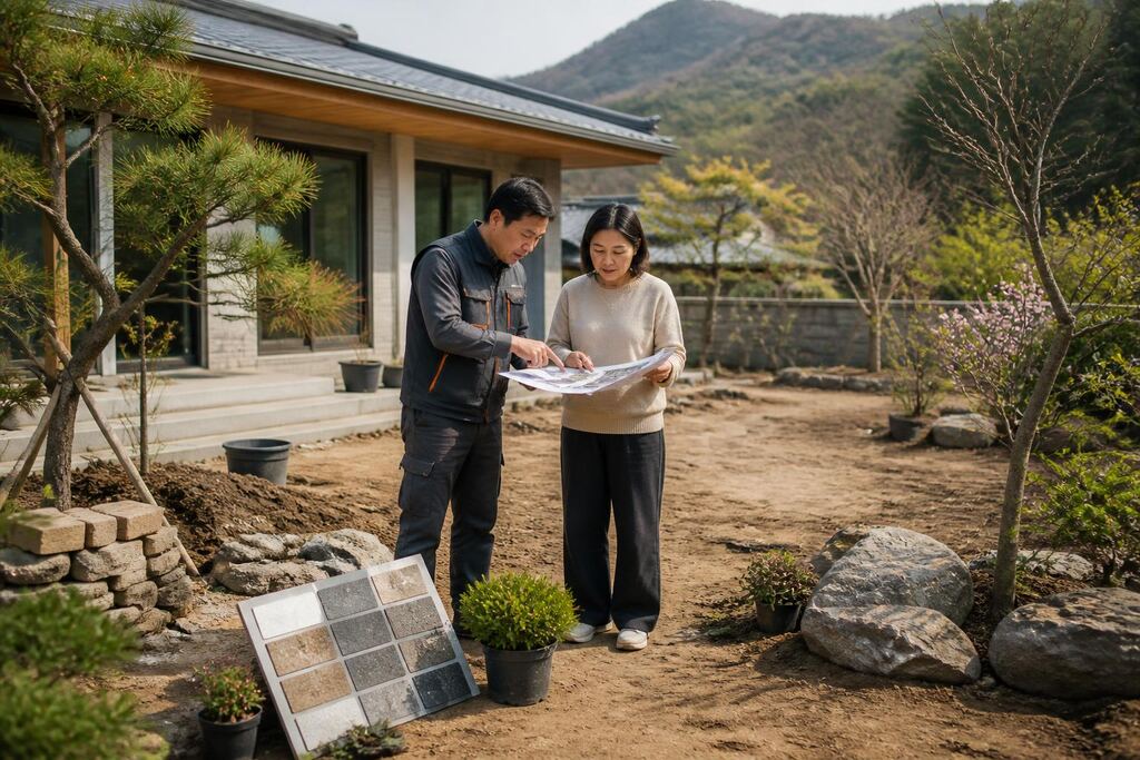 강원특별자치도 정원 조성공사 이미지