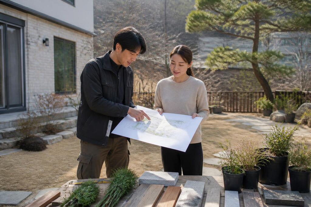 충북 정원 조성공사 이미지