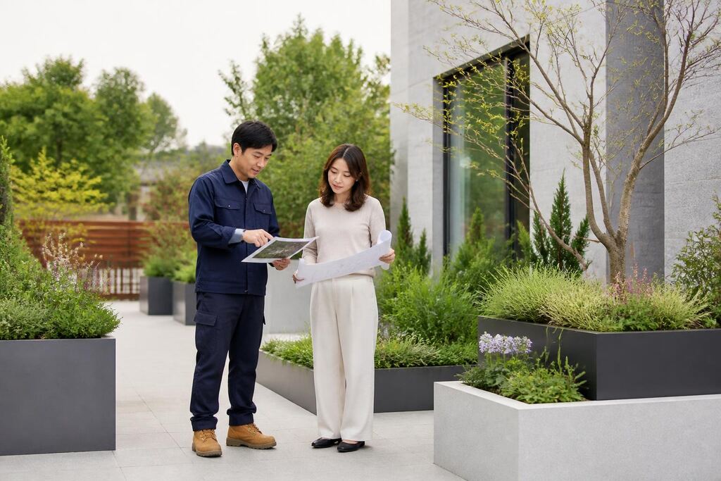 경기 화단·플랜터 조성 이미지