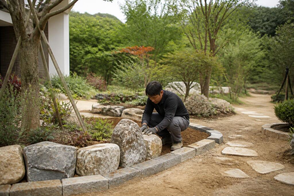 충남 조경석·경계석 시공 이미지