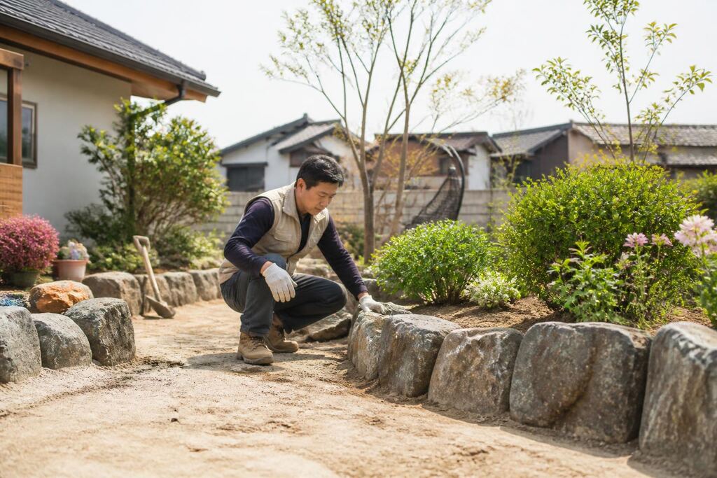 전북특별자치도 조경석·경계석 시공 이미지