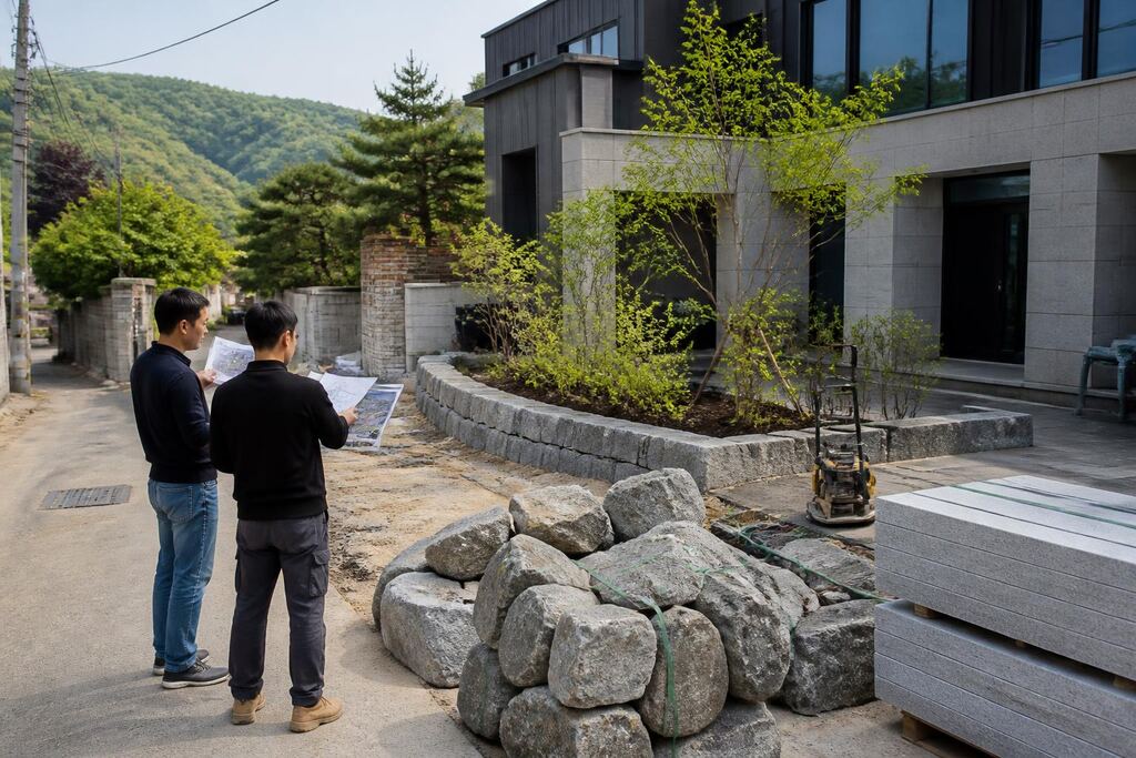 대전 조경석·경계석 시공 비용과 업체 비교 정보 이미지