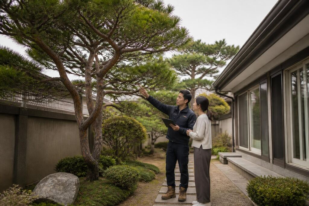 경북 수목 정리 작업 범위와 현장 조건 이미지