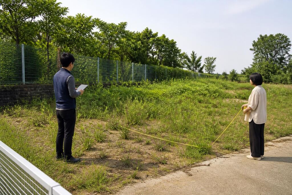 울산 잡초 제거 작업 범위와 현장 조건 이미지