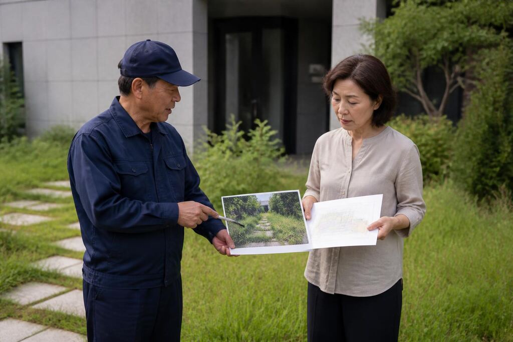 인천 제초 작업 작업 범위와 현장 조건 이미지