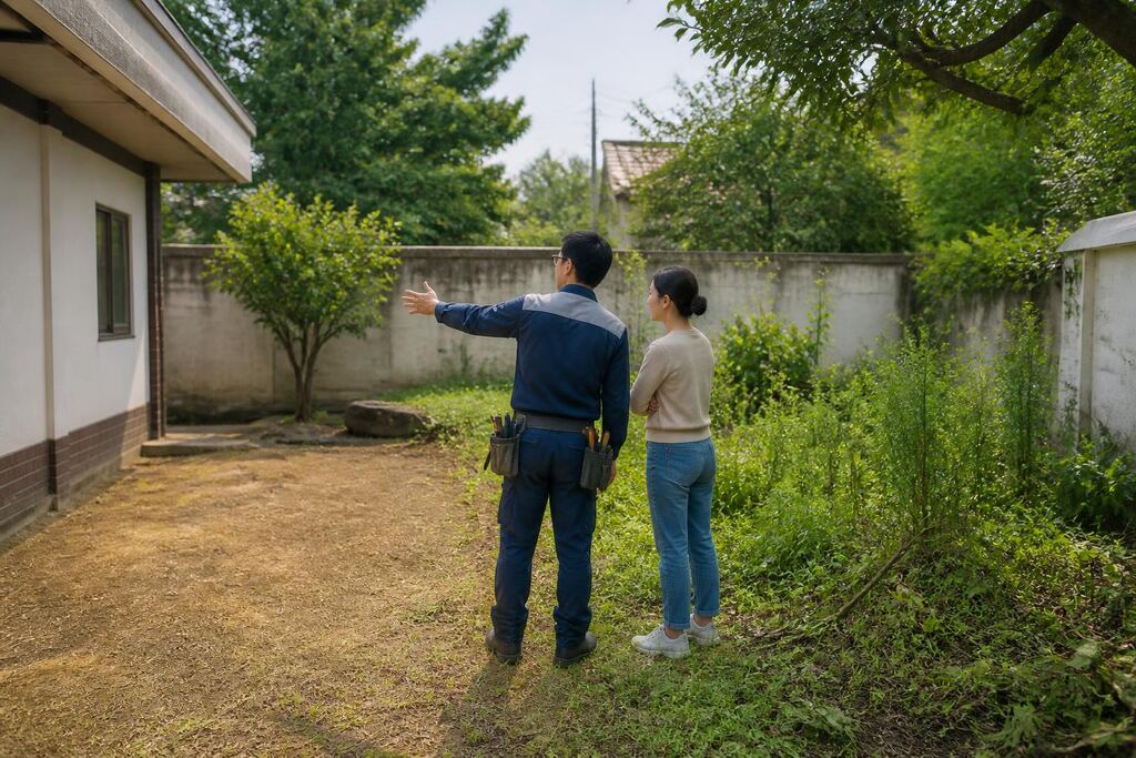 충북 마당 정리 이미지