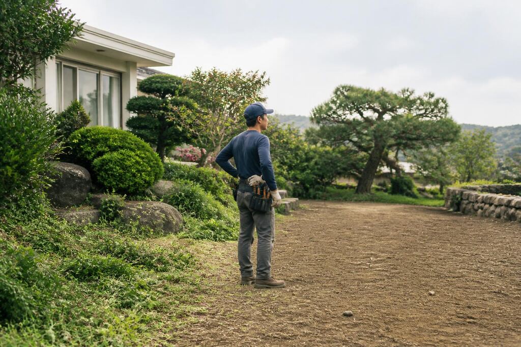 경북 마당 정리 이미지