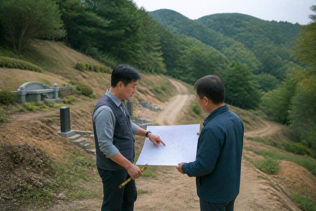 경남 묘지조성 이미지