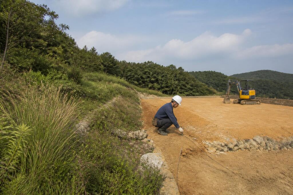 대구 묘지조성 작업 범위와 현장 조건 이미지