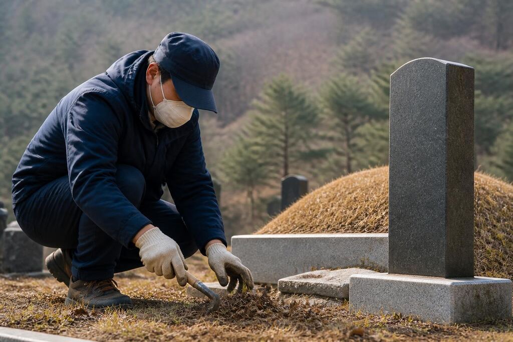 전남광주통합특별시 묘지관리 작업 범위와 현장 조건 이미지