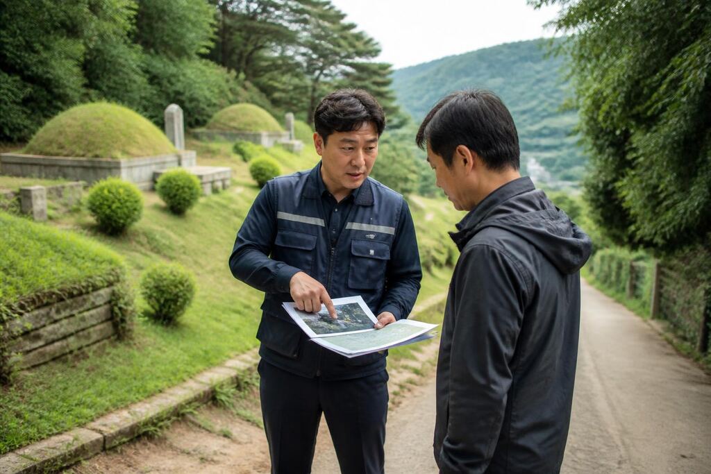 충북 벌초 작업 범위와 현장 조건 이미지