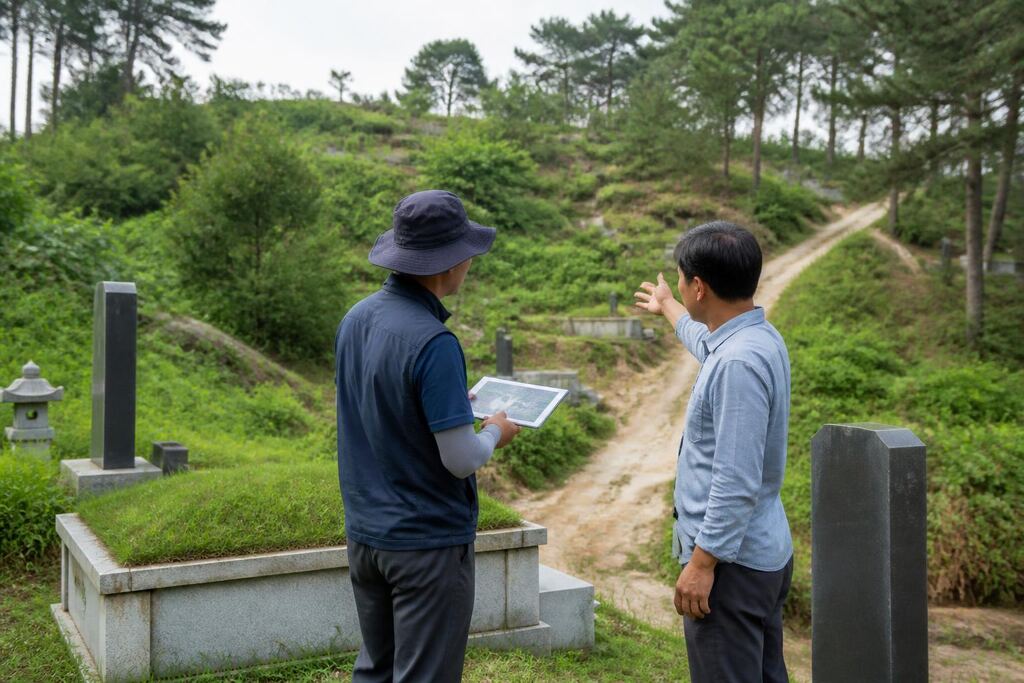 경북 벌초 작업 범위와 현장 조건 이미지