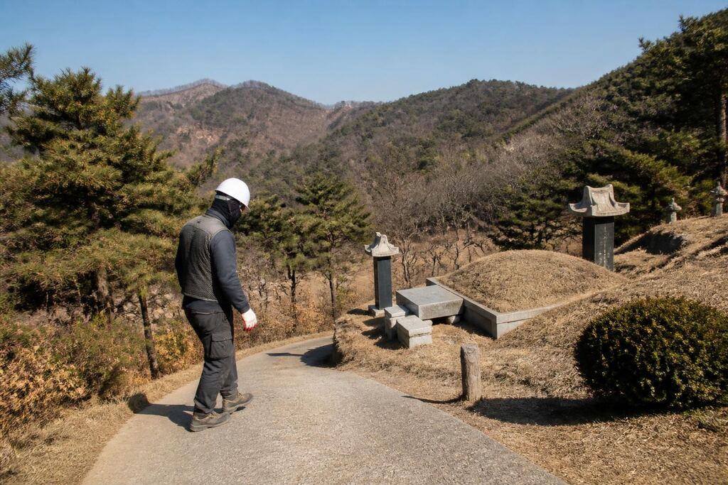 인천 묘지이장 작업 범위와 현장 조건 이미지
