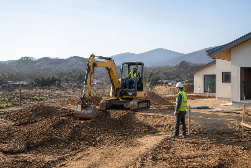 충남 굴착기 이미지