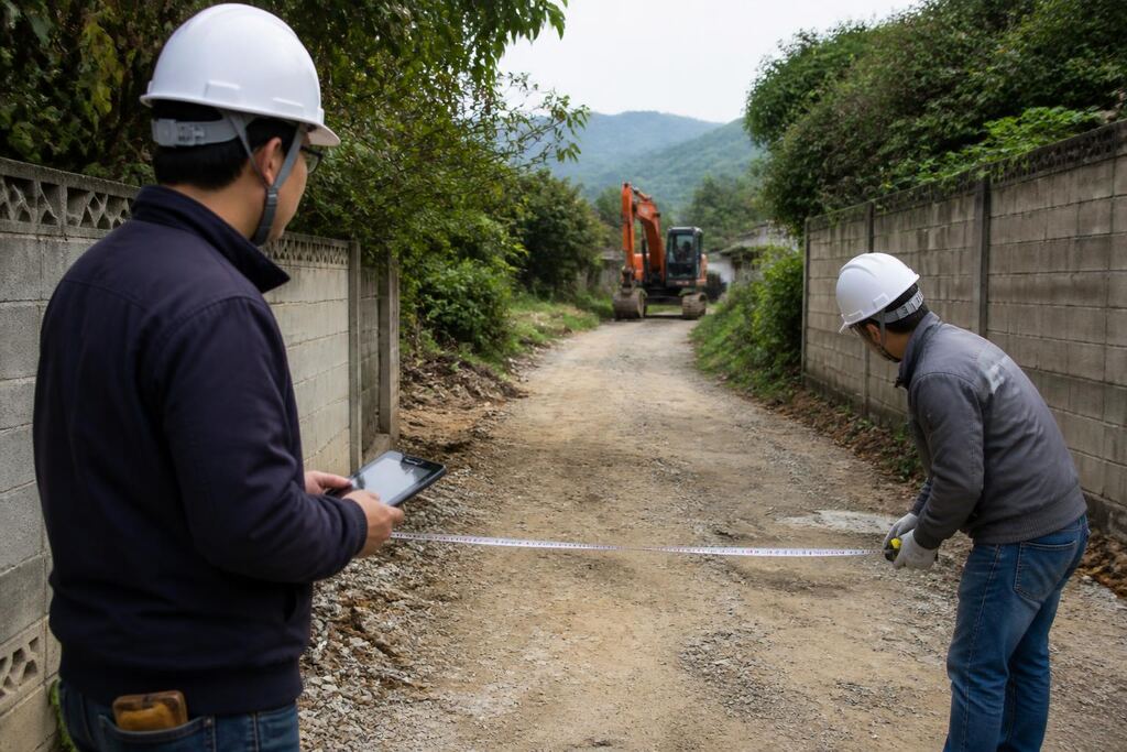 대전 굴착기 작업 범위와 현장 조건 이미지