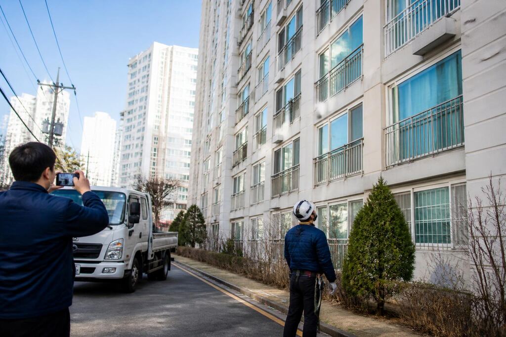 경남 사다리차 작업 범위와 현장 조건 이미지