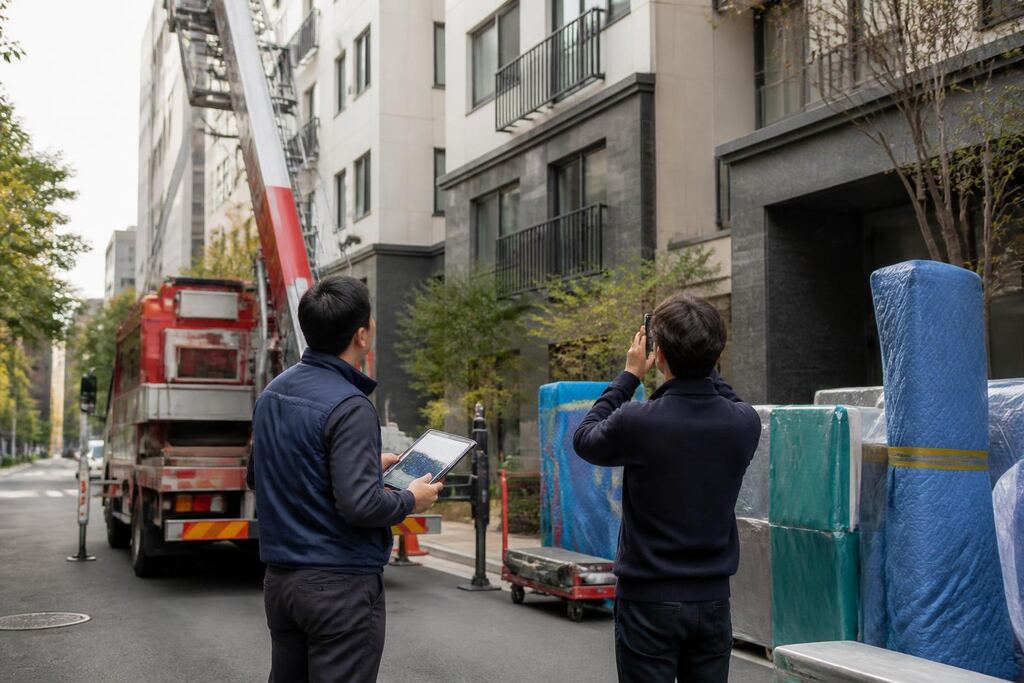 대구 사다리차 작업 범위와 현장 조건 이미지