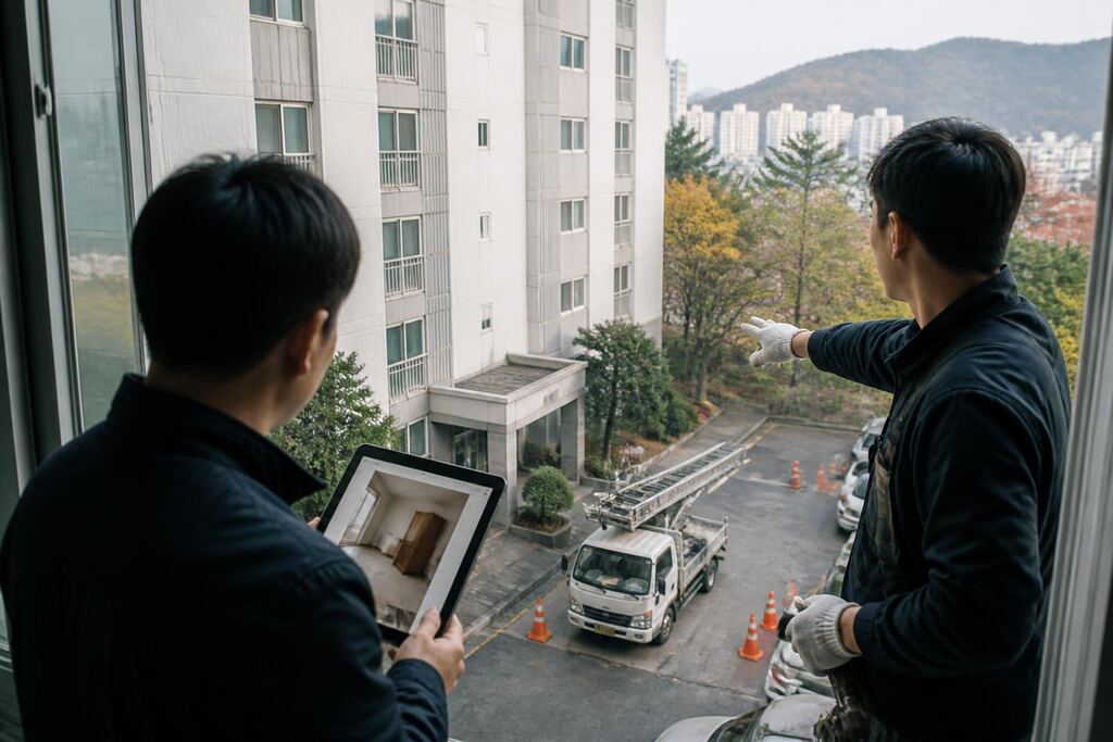 대전 사다리차 작업 범위와 현장 조건 이미지