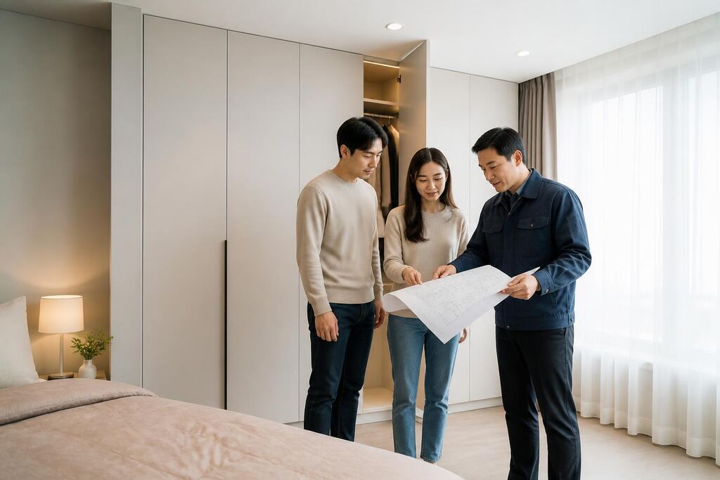 울산 붙박이장·수납장 시공 이미지