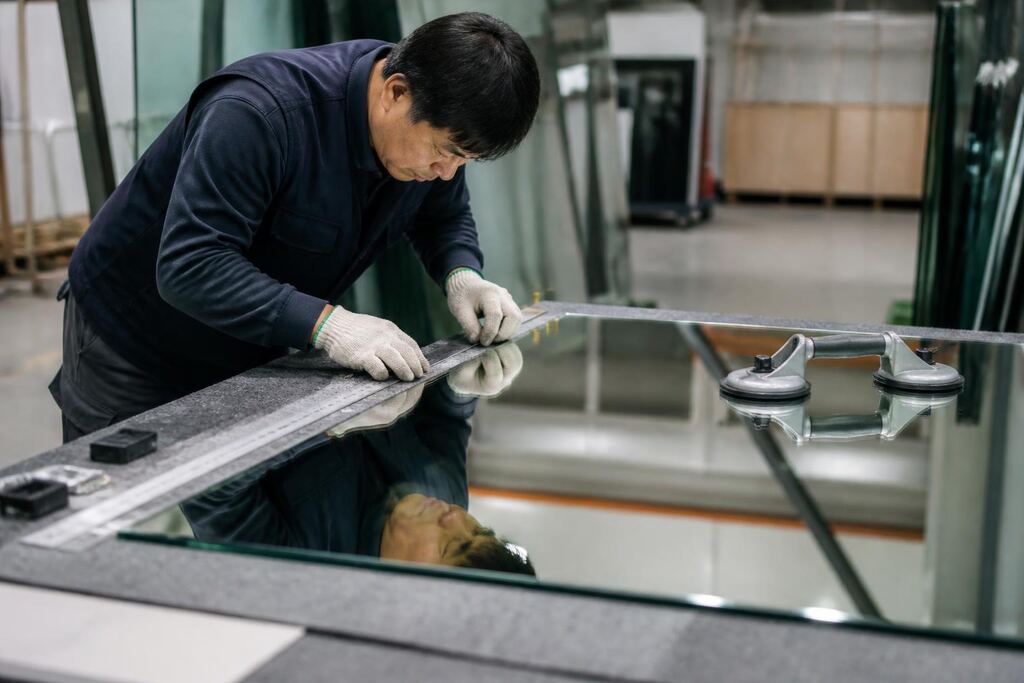 부산 유리·거울 시공 작업 범위와 현장 조건 이미지