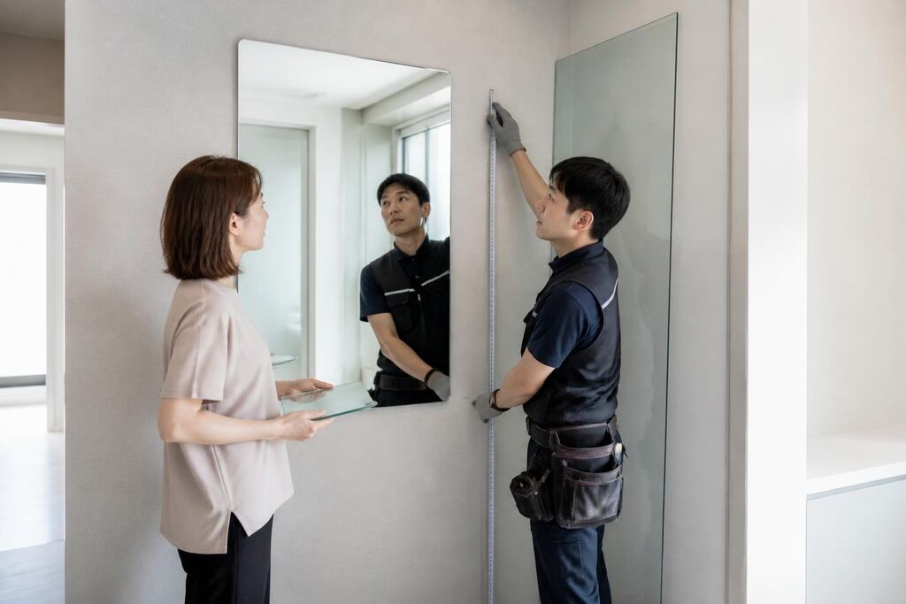 울산 유리·거울 시공 이미지