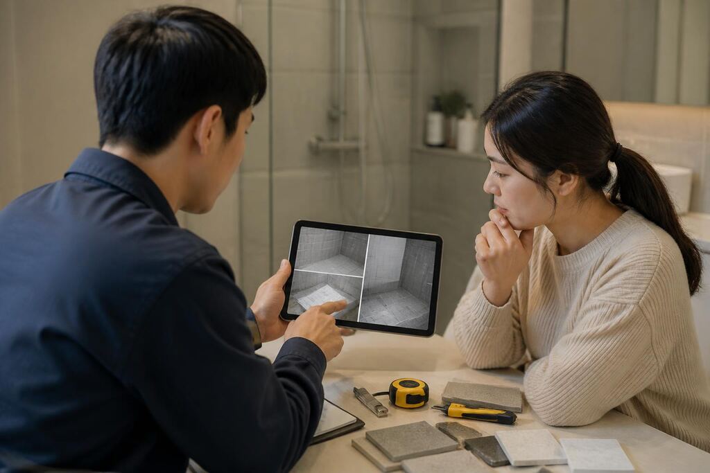 부산 줄눈 작업 범위와 현장 조건 이미지