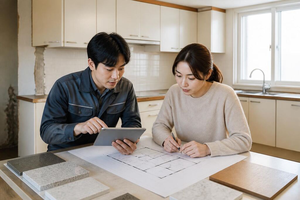 인천 주방 리모델링 이미지