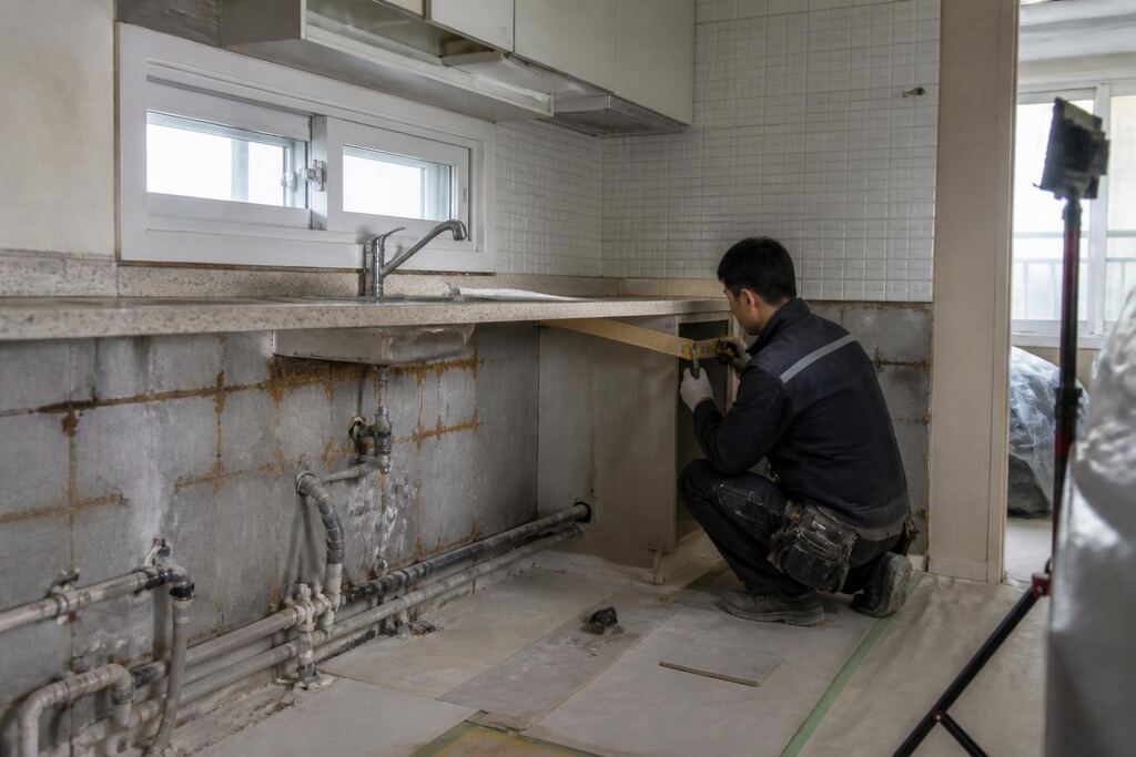 인천 주방 리모델링 작업 범위와 현장 조건 이미지
