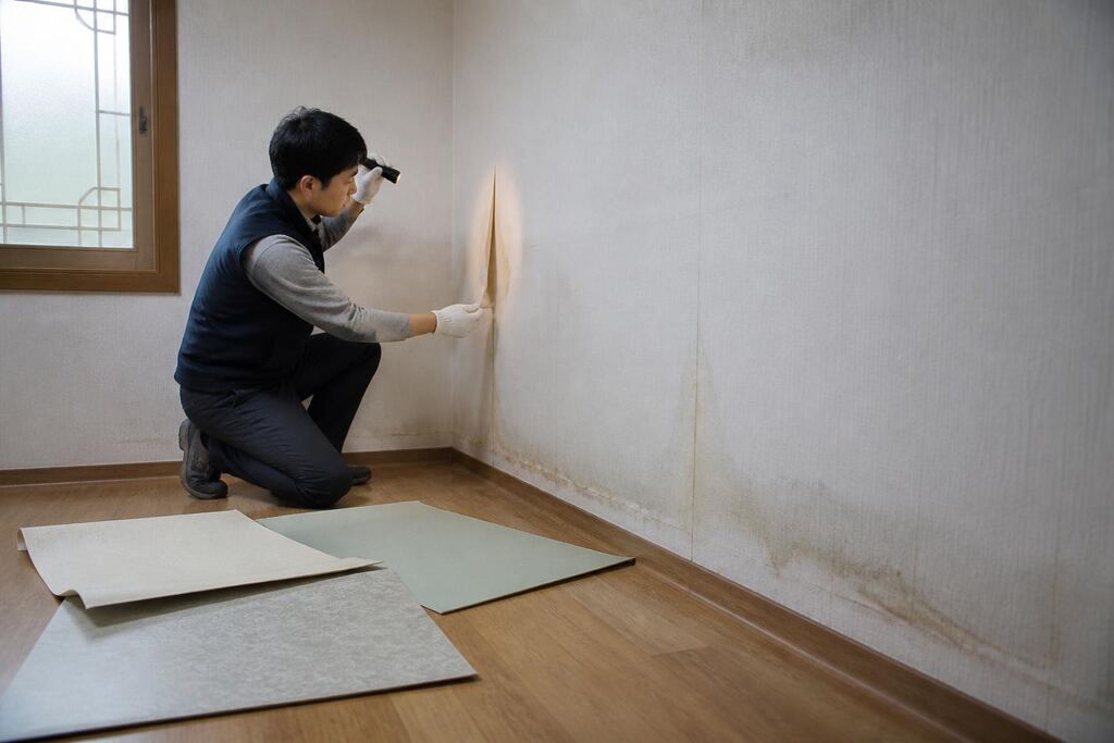 강원특별자치도 도배 작업 범위와 현장 조건 이미지