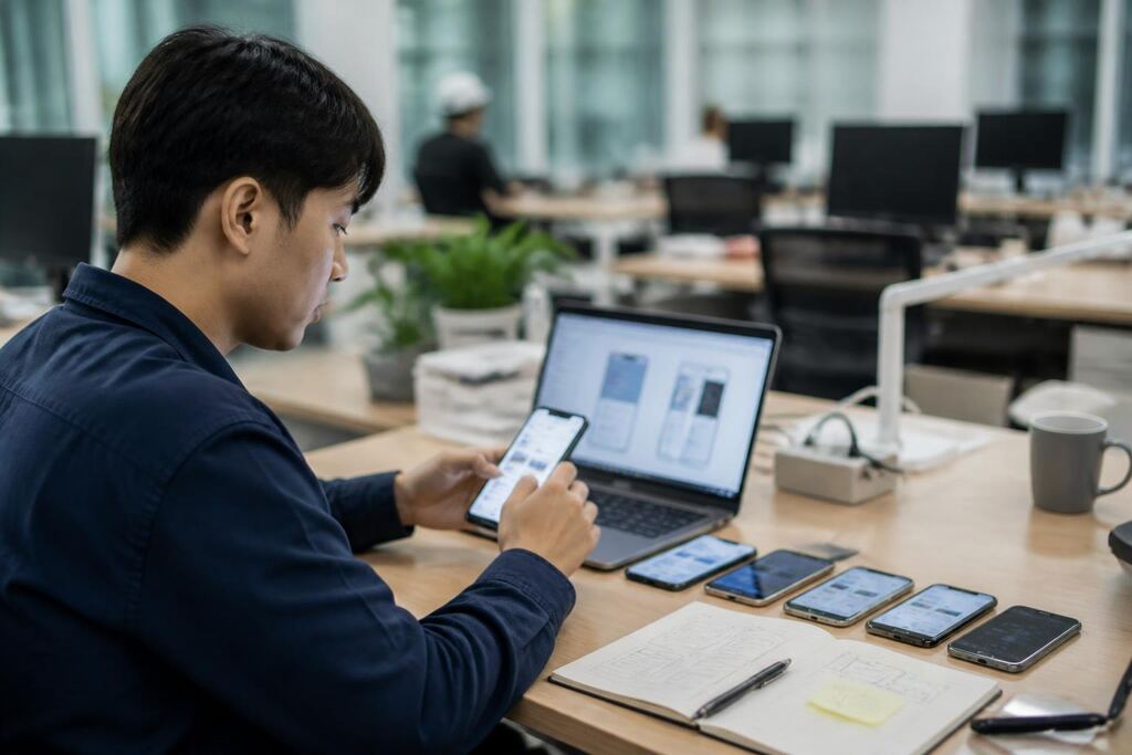 인천 기존 앱 수정·개선 작업 범위와 현장 조건 이미지