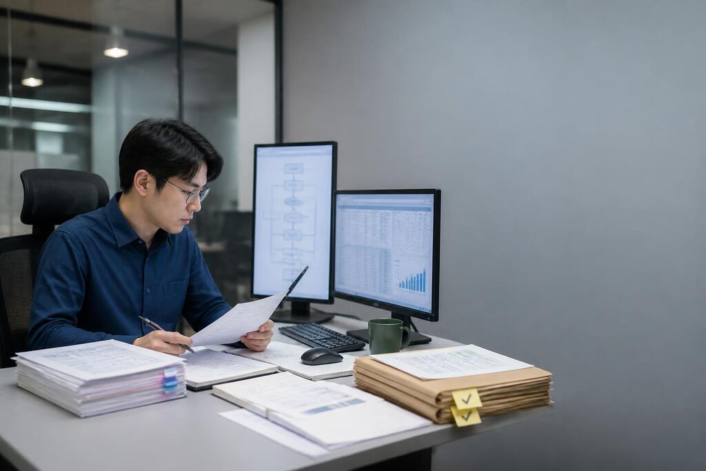 서울 업무 자동화 개발 작업 범위와 현장 조건 이미지